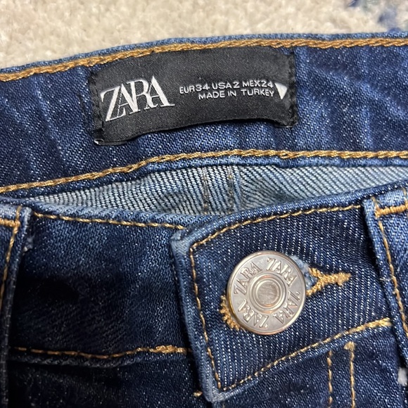 Zara high rise dark blue Jeans - Picture 4 of 5